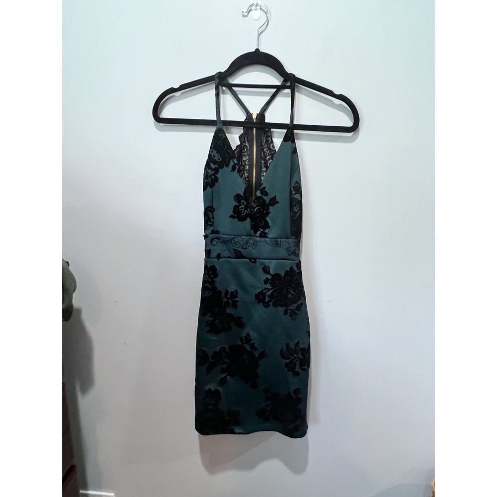 Green and Black Lace Dress from Windsor